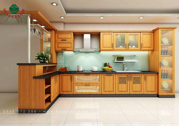 Mẫu quầy bar tủ bếp đẹp - Mẫu 09