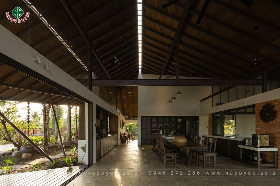 Khu vực bếp nối liền phòng khách Khu vực bếp nối liền phòng khách