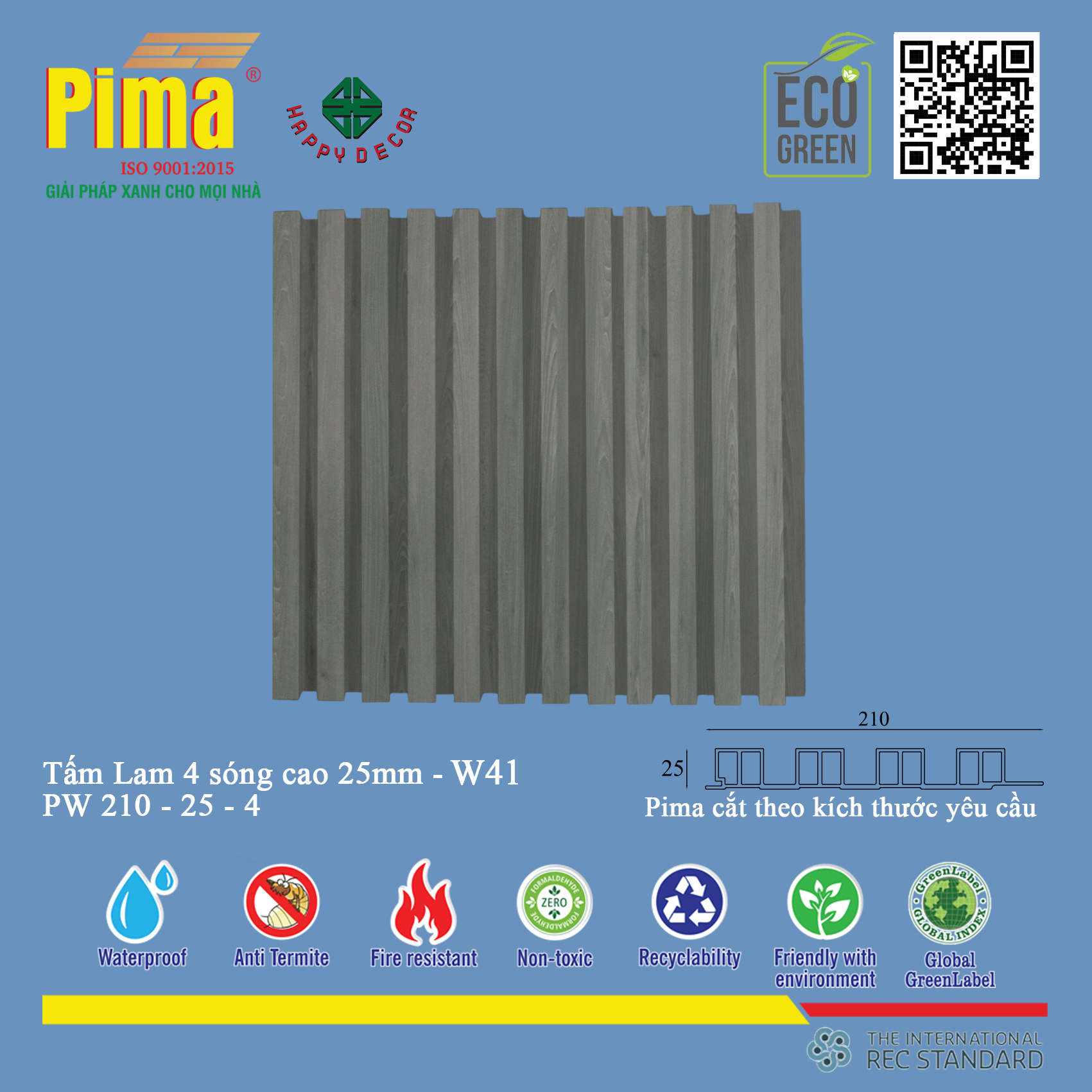 Tấm lam 4 sóng PIma tại Biên Hòa - Happy Decor