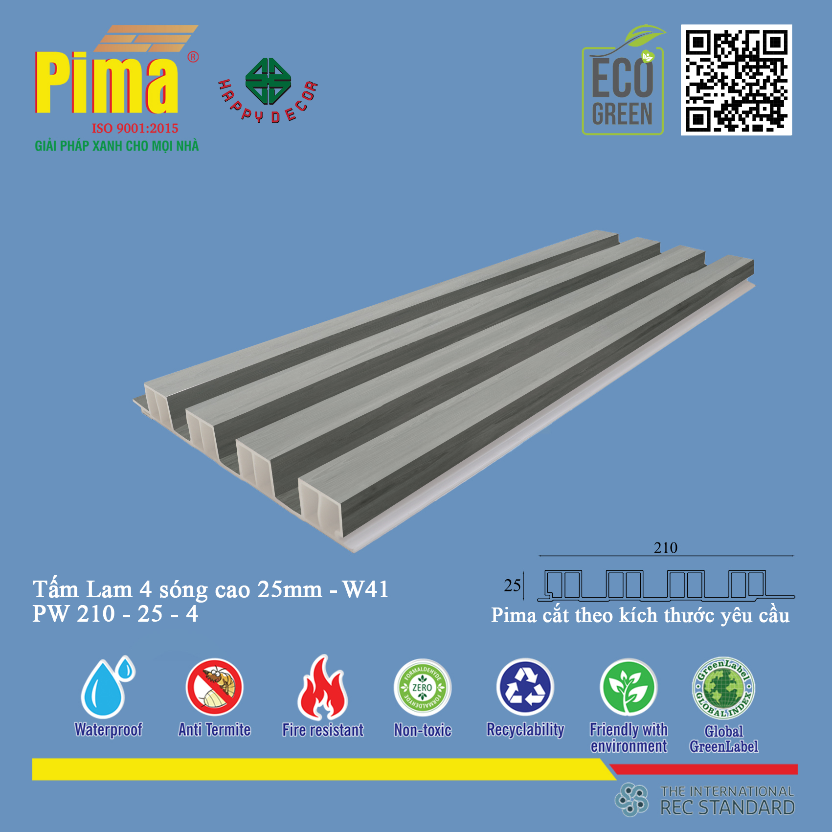 Sản phẩm này có khả năng chống ăn mòn cao, phù hợp với điều kiện thời tiết khắc nghiệt tại Việt Nam