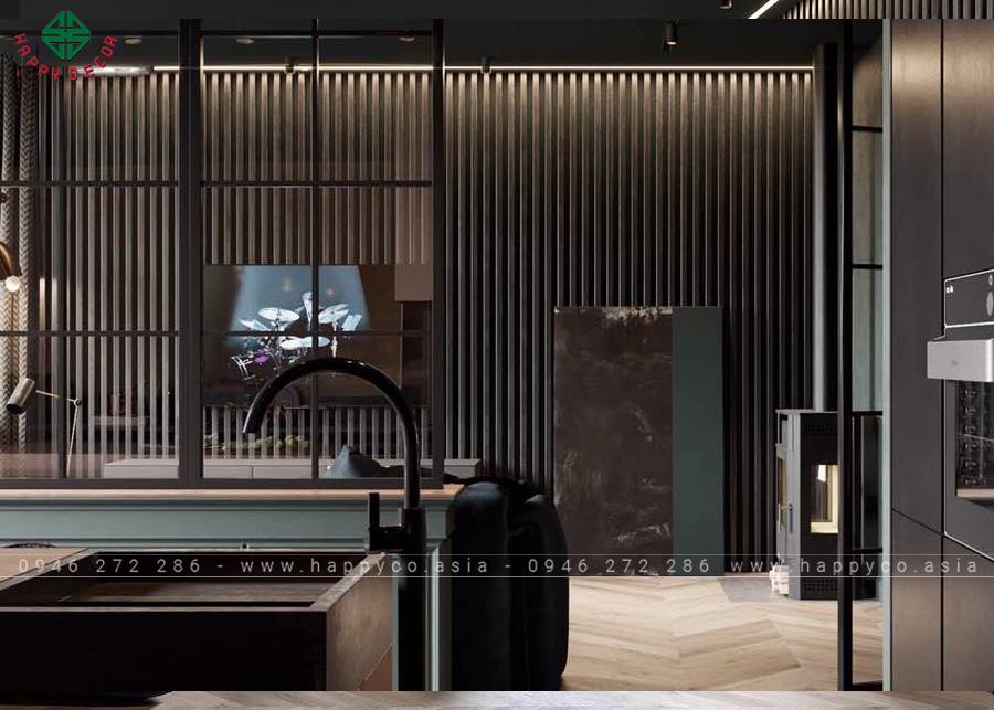 Tấm lam 3 sóng W41 cao 30mm được ứng dụng làm vách ngăn