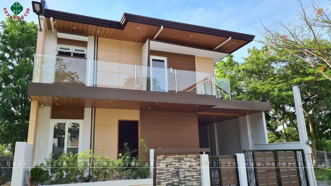 Tấm ốp lam sóng ngoài trời khiến không gian sang trọng hơn- MẪU 02