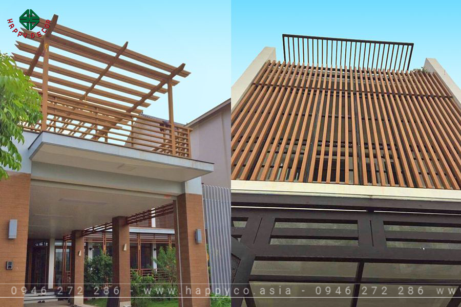 Tấm ốp lam sóng ngoài trời khiến không gian sang trọng hơn- MẪU 03