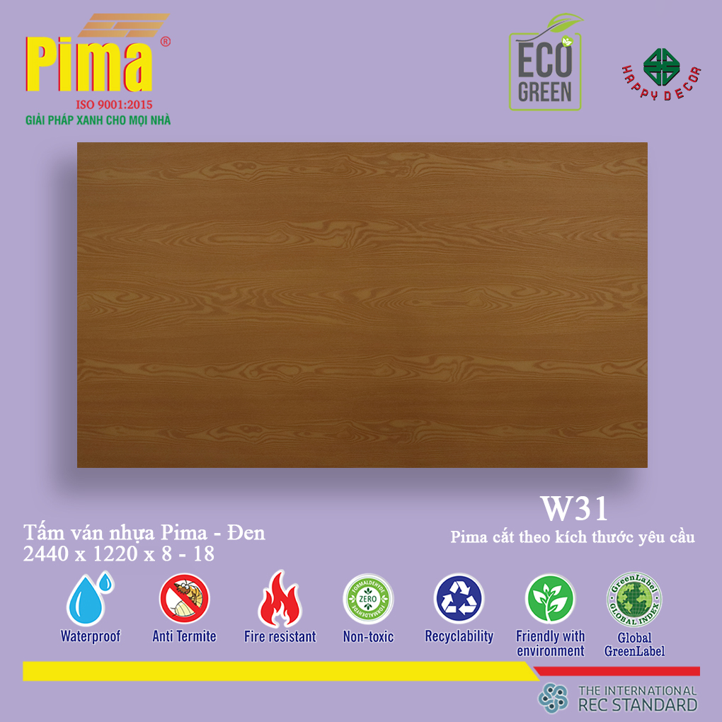 Tấm ván nhựa PIMA đen W31 không chỉ là lựa chọn thông minh về mặt chất lượng và tính năng mà còn là sự đầu tư lâu dài cho không gian sống của bạn