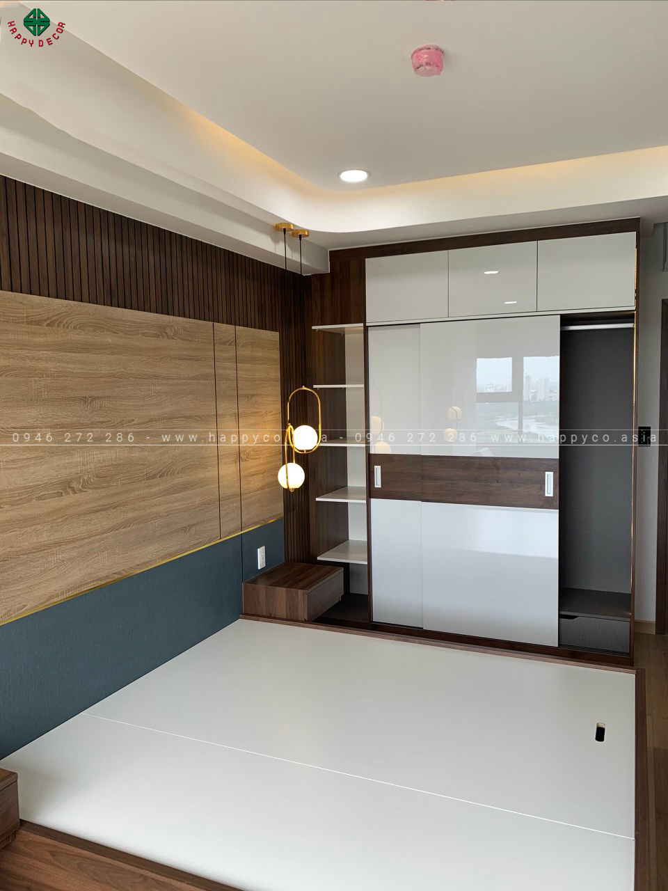 Nội thất phòng ngủ khách sạn cực kỳ sang trọng khi sử dụng ván nhựa PIMA