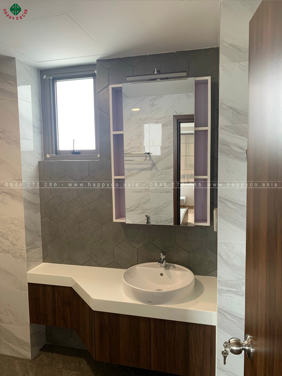 Tủ chậu Lavabo được làm từ ván Pima