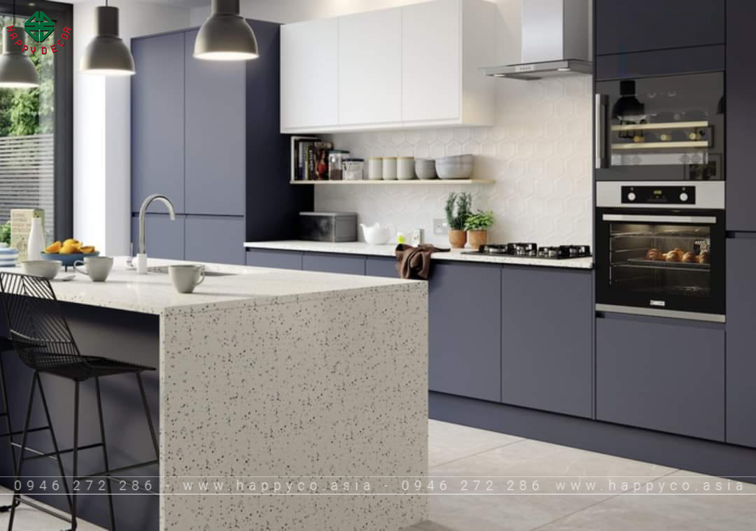 Tủ bếp được làm từ tấm ván nhựa PIMA T03