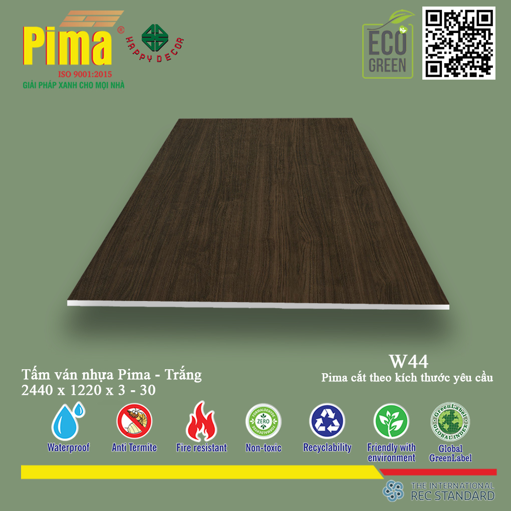 Sản phẩm được làm từ nhựa tái chế, góp phần bảo vệ môi trường.