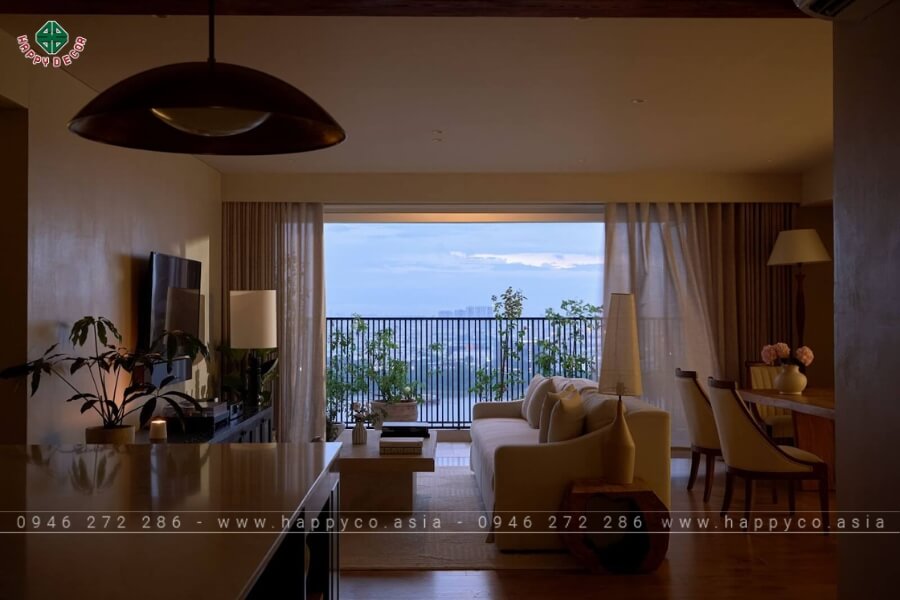 Phòng khách với tầm nhìn ra sông vô cùng thư giãn Phòng khách với tầm nhìn ra sông vô cùng thư giãn