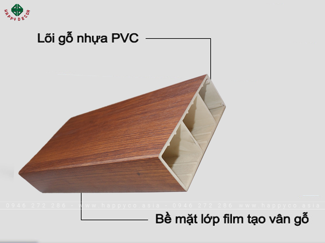 Bề mặt lớp film tạo vân gỗ