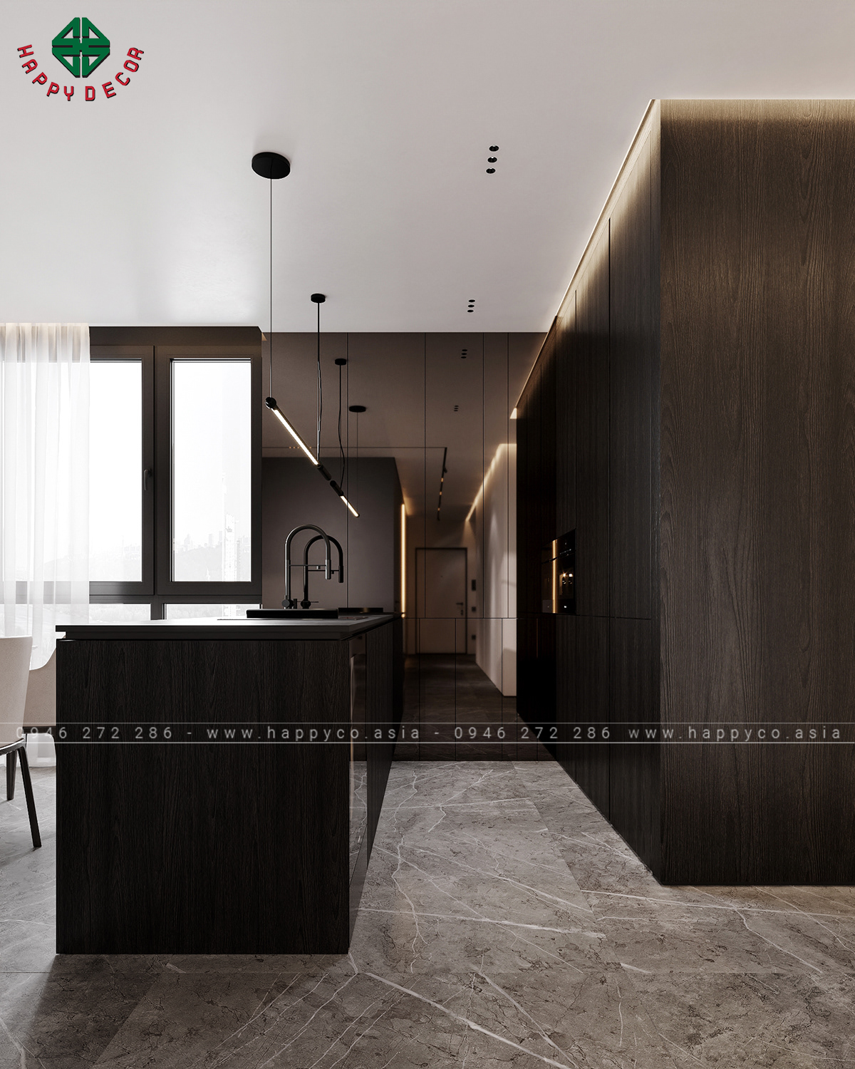 Thiết kế căn hộ chung cư 110m2 tại Biên Hòa, hãy liên hệ với Happy Decor