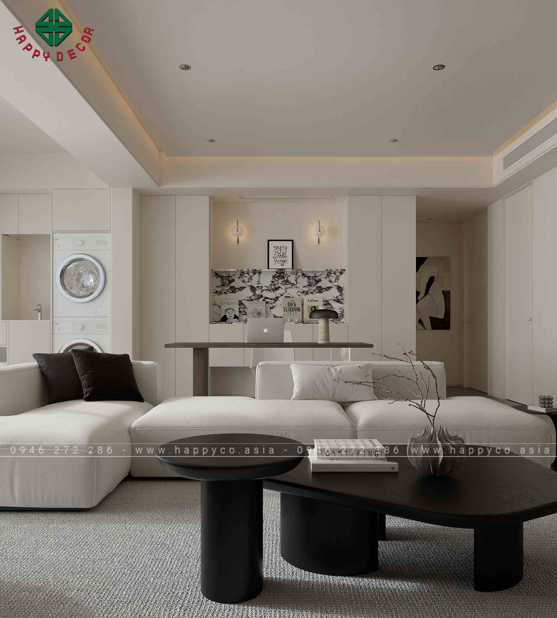 HAPPY DECOR tự hào giới thiệu các thiết kế nội thất biệt thự hiện đại, nơi sự tinh tế và thanh lịch được thể hiện qua mỗi chi tiết