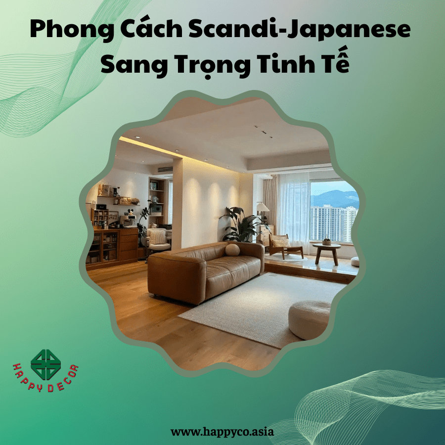 Nội thất biệt thự phong cách Nhật Bản tối giản do Happy Decor thiết kế và thi công tại Bình Dương