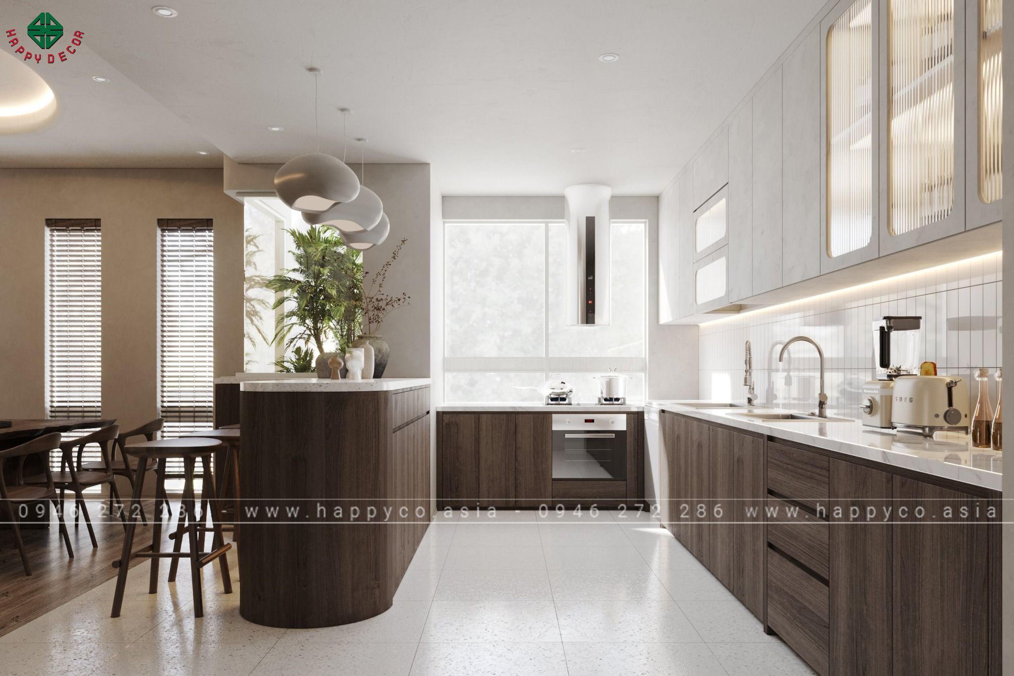 Nội thất phong cách WABI SABI đẹp, hiện đại - Mẫu 01