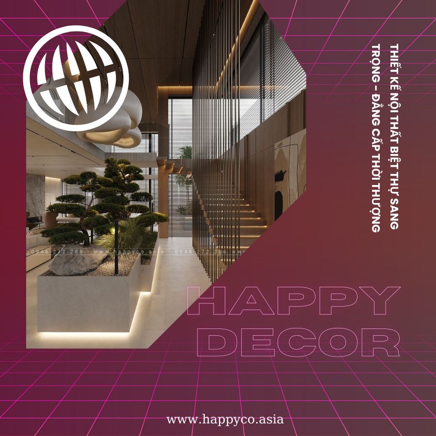 Nội thất biệt thự sang trọng đẳng cấp tại Biên Hòa do Happy Decor thiết kế và thi công