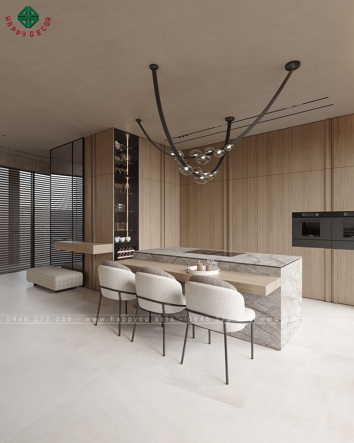 Chất liệu cao cấp nhập khẩu luôn được ưu tiên sử dụng để tạo nên sự sang trọng, đẳng cấp.