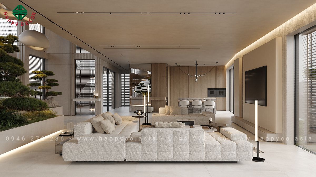 Hệ thống chiếu sáng được thiết kế để vừa đủ sáng, tạo không gian ấm cúng