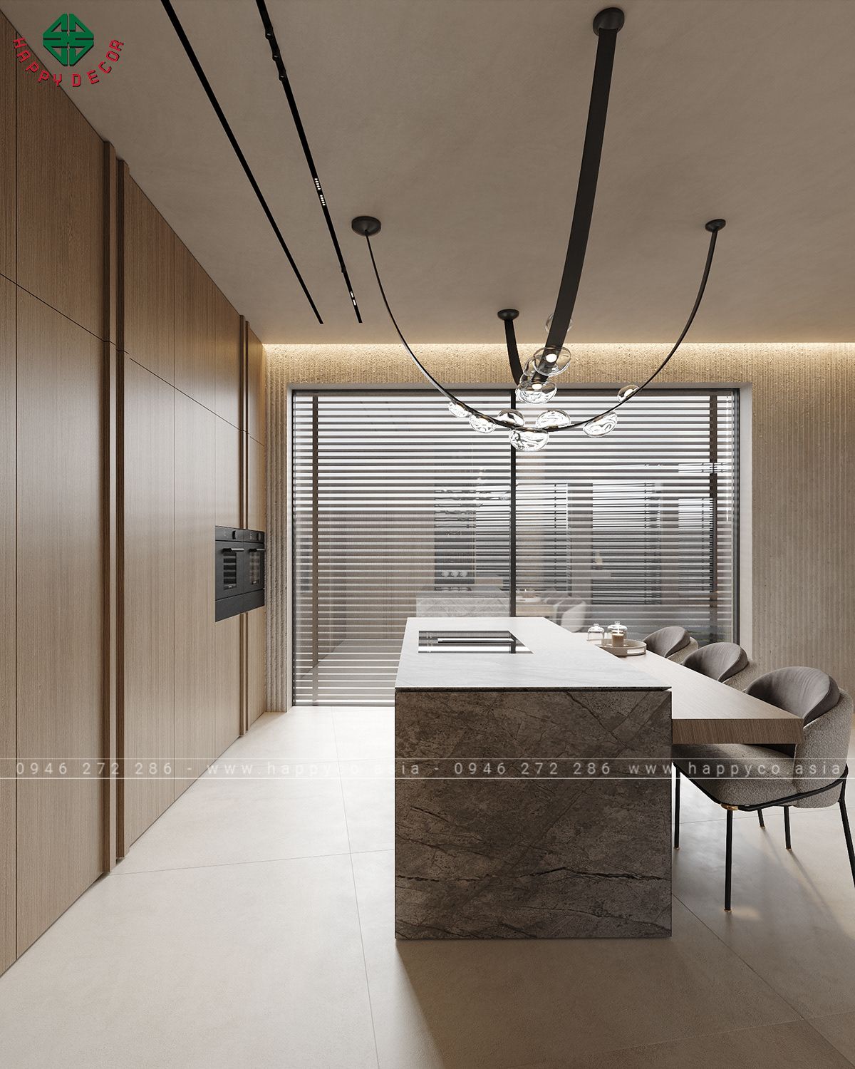 Không chỉ đẹp, các thiết kế nội thất biệt thự của Happy Decor còn rất chú trọng đến tính năng sử dụng.