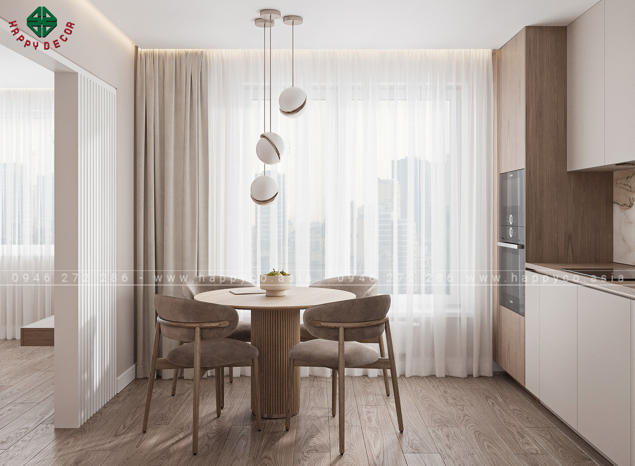 Nội thất căn hộ của anh Khoa tại Biên Hòa do Happy Decor thiết kế và thi công