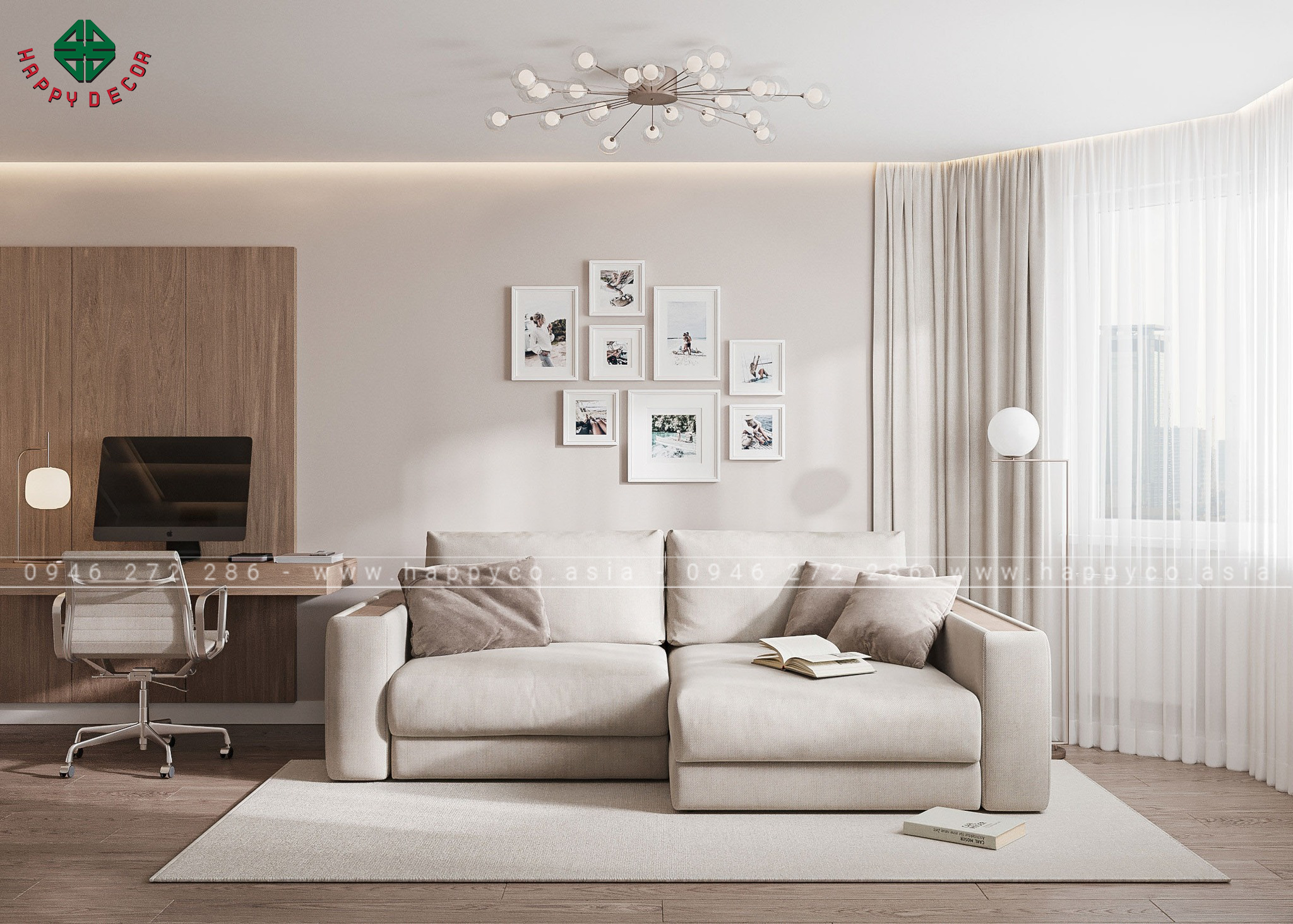 Thiết kế thi công nội thất căn hộ Studio tại Thành Phố Hồ Chí Minh do Happy Decor thực hiện