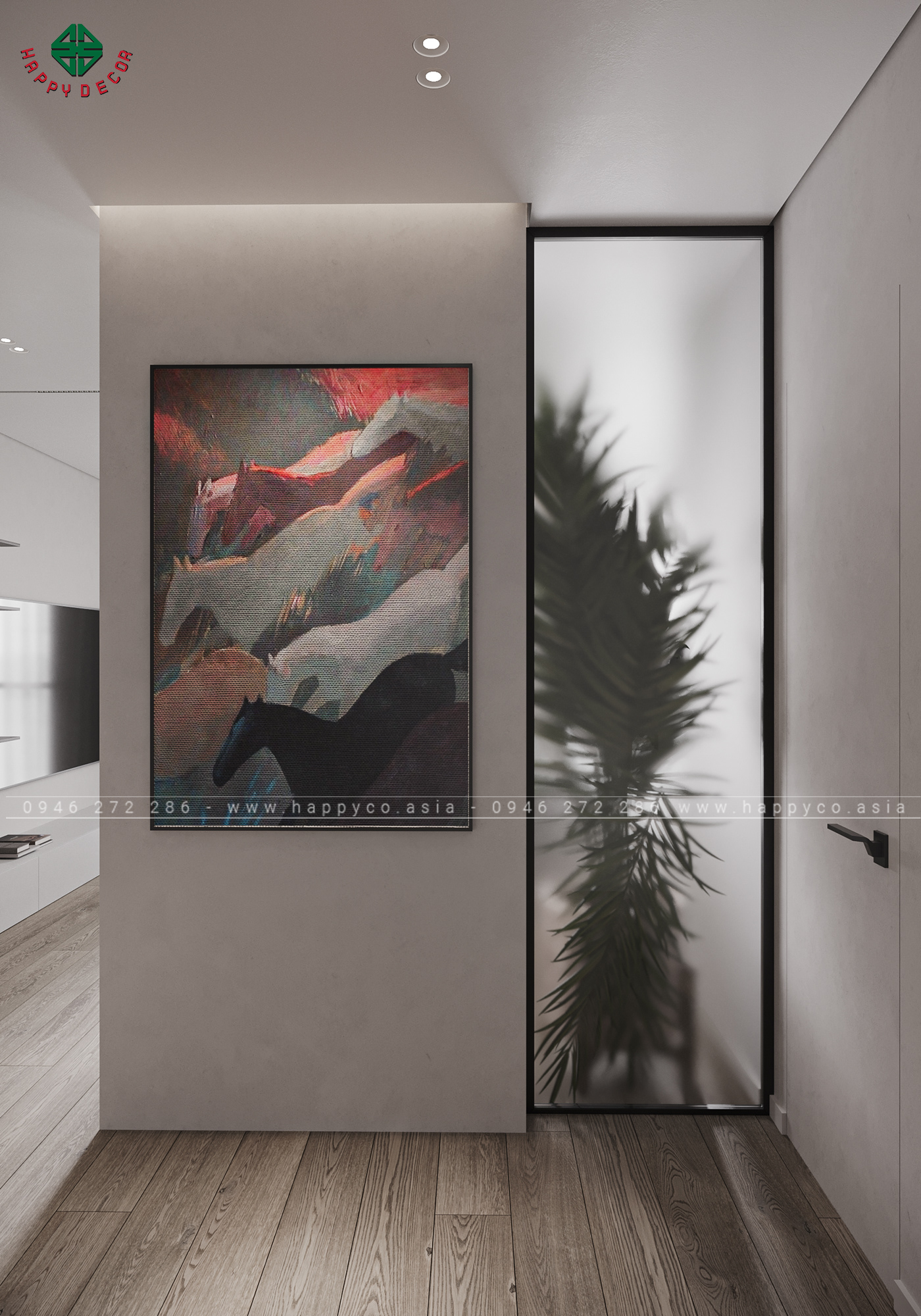 Happy Decor tập trung vào việc sử dụng các tông màu tối như xám, đen hoặc nâu đậm để tạo nên không gian hiện đại và ấm cúng