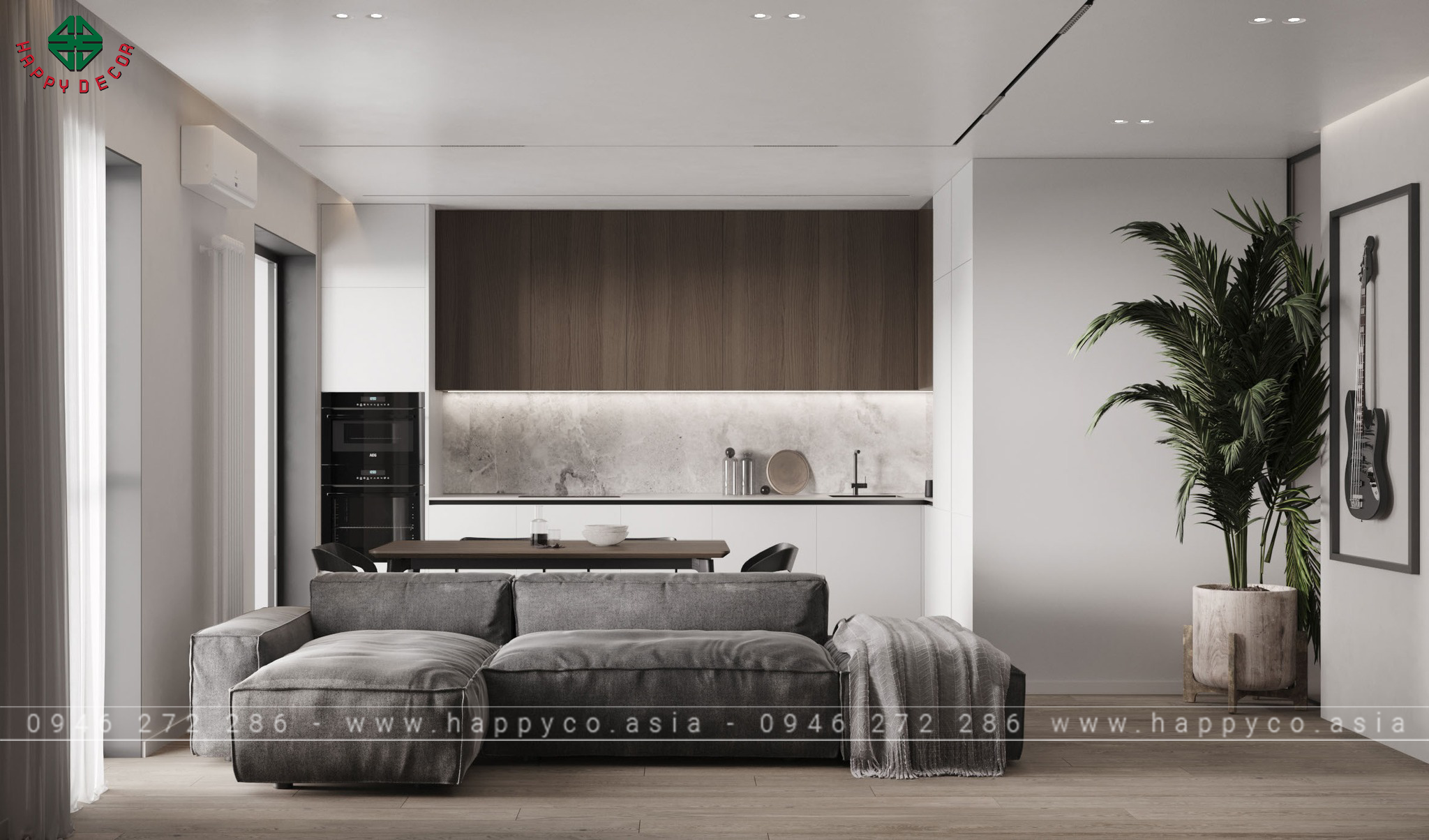 Happy Decor cam kết mang đến dịch vụ thi công nội thất chuyên nghiệp, nhanh chóng