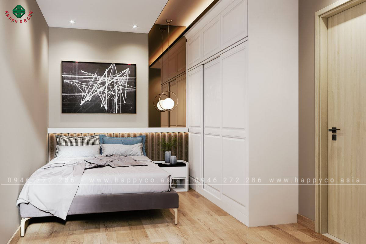 Phòng ngủ vừa hiện đại vừa thu hút tạo cảm giác thư giãn sau ngày dài mệt mỏi