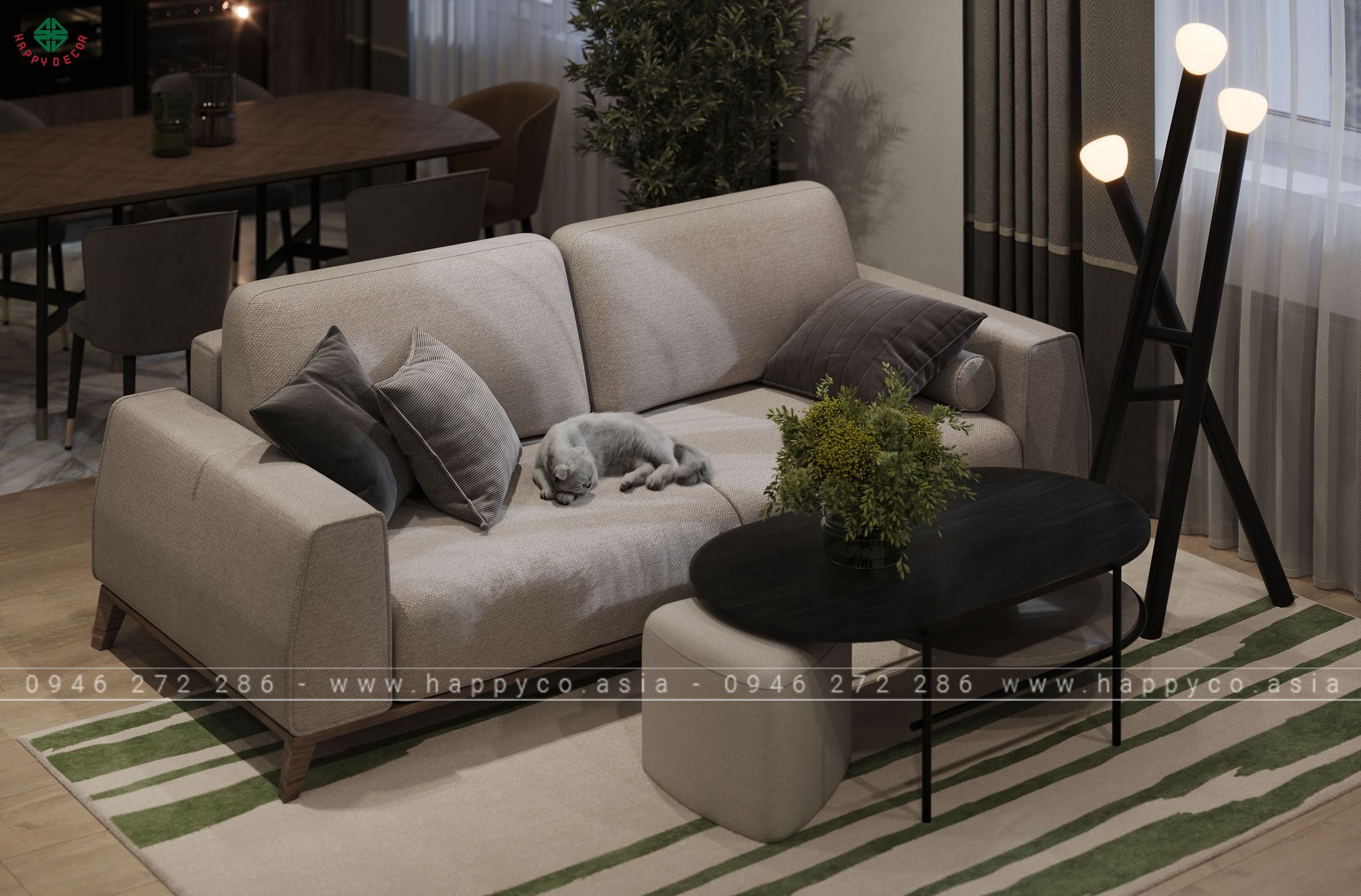 Happy Decor cam kết mang đến cho bạn một không gian - nơi mà bạn có thể tự hào khoe với bạn bè và gia đình