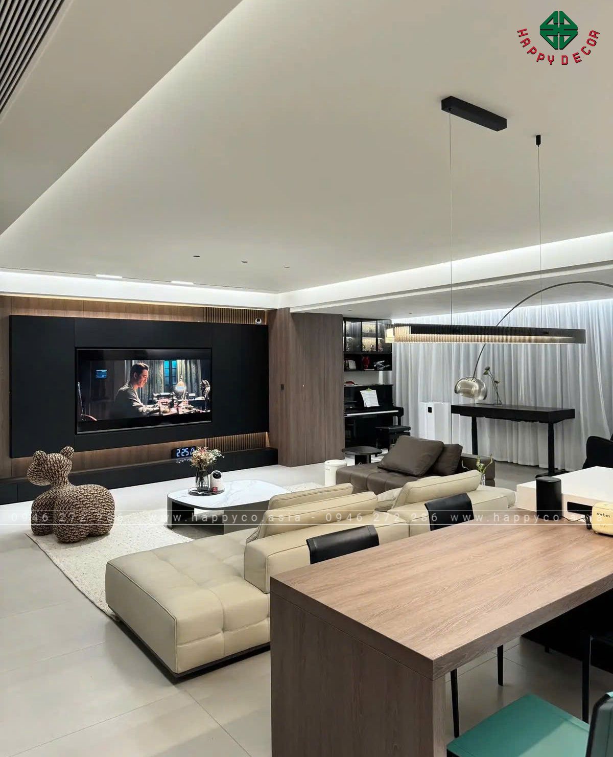 HAPPY DECOR không chỉ thiết kế nội thất mà còn tạo dựng nên những kiệt tác, nơi hội tụ của vẻ đẹp, công năng và sự tiện nghi