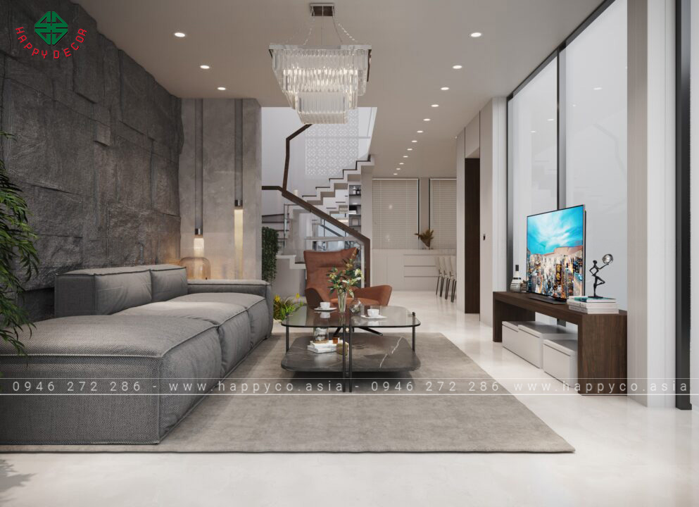 Thiết kế trang trí phòng khách phù hợp với người mệnh Mộc 2