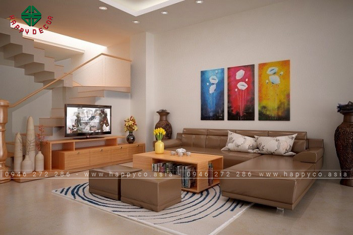 Thiết kế trang trí phòng khách phù hợp với người mệnh Mộc 4