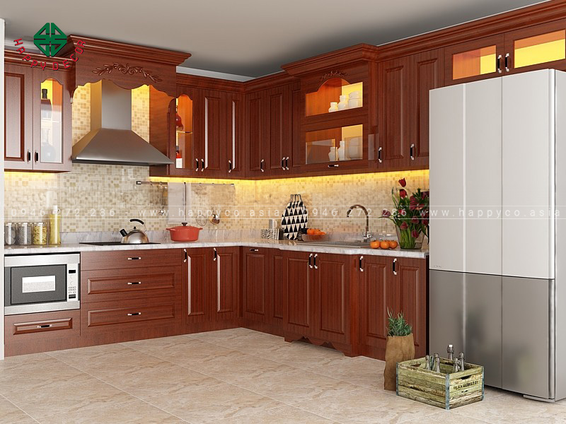 Thiết kế nội thất phòng bếp phù hợp với người mệnh Mộc