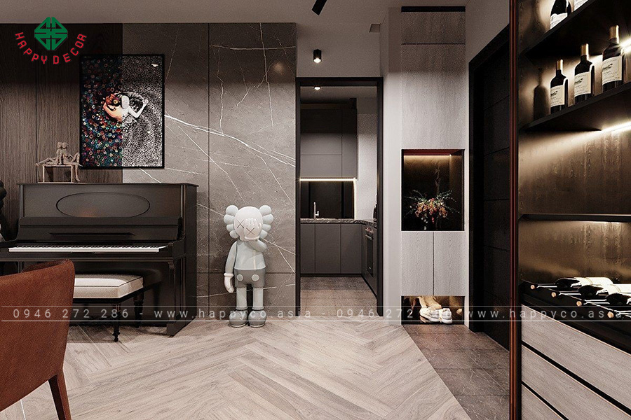 Các đồ nội thất và đồ trang trí khác cũng đã được lựa chọn kỹ càng để phù hợp với không gian