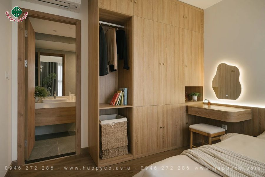 Nhà tắm được bố trí ngay trong phòng ngủ tạo không gian riêng tư Nhà tắm được bố trí ngay trong phòng ngủ tạo không gian riêng tư