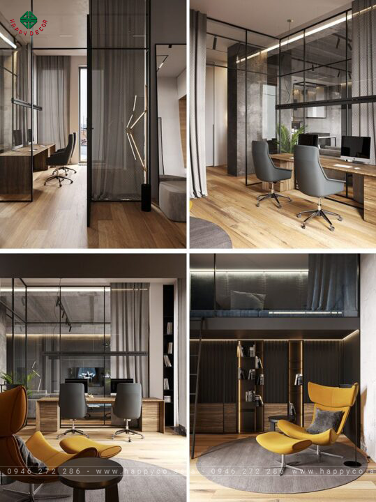 Nội thất chung cư bằng gỗ óc chó