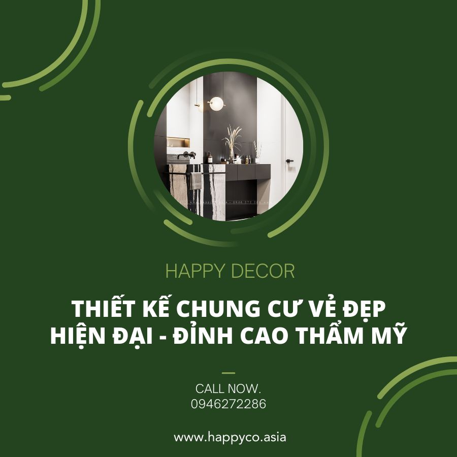 Nội thất chung cư hiện đại do Happy Decor thiết kế và thi công tại Bình Dương