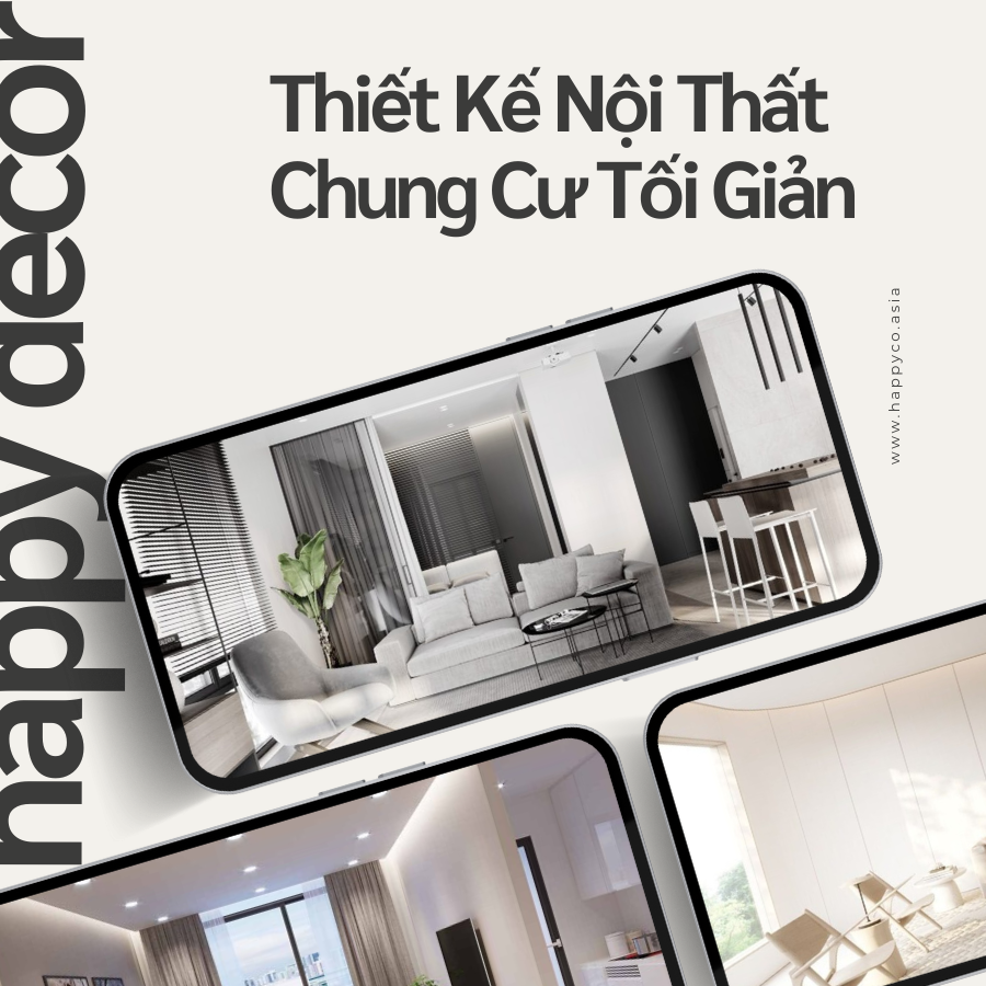 Thiết kế thi công nội thất chung cư tối giản tại Biên Hòa - Happy Decor