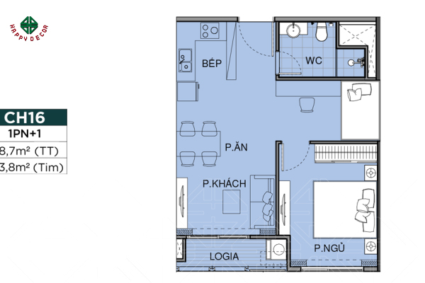 thiết kế nội thất căn hộ Vinhomes