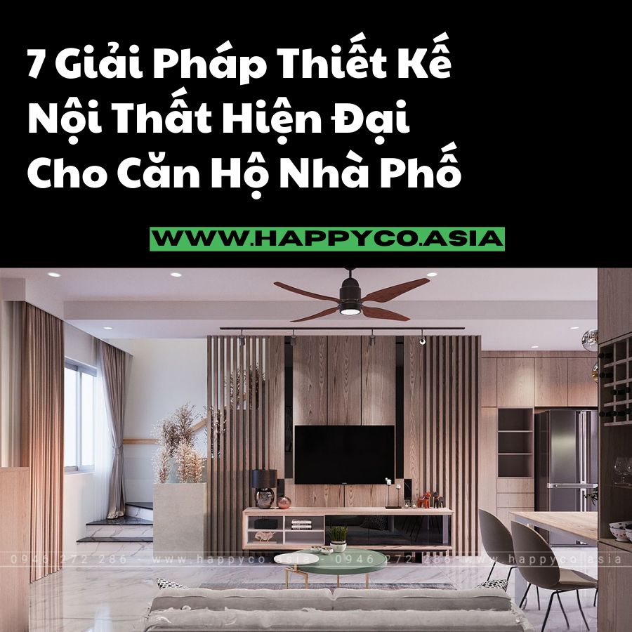 Thiết kế nội thất hiện đại cho căn hộ nhà phố tại Biên Hòa - Happy Decor