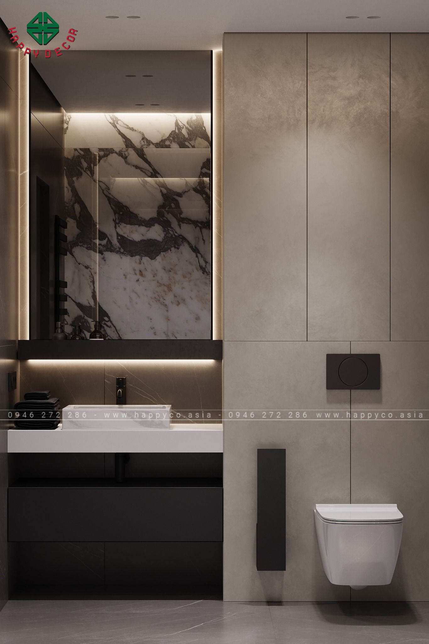 HAPPY DECOR áp dụng phong cách hiện đại, tối giản nhưng không kém phần tinh tế