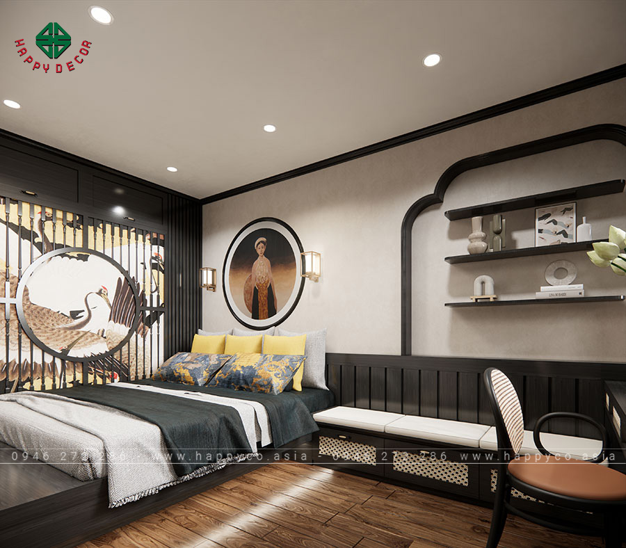 Nội thất cũng được lựa chọn theo phong cách thiết kế