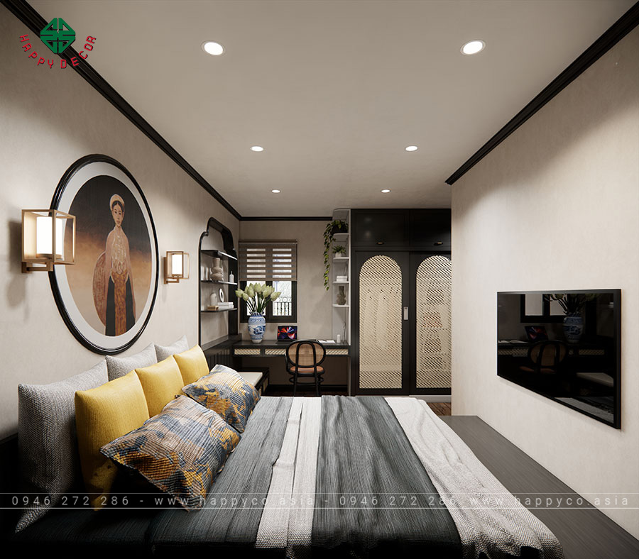 Những bức tranh, đồ trang trí nghệ thuật còn giúp tạo nên một không gian có tính thẩm mỹ cao và ấn tượng.