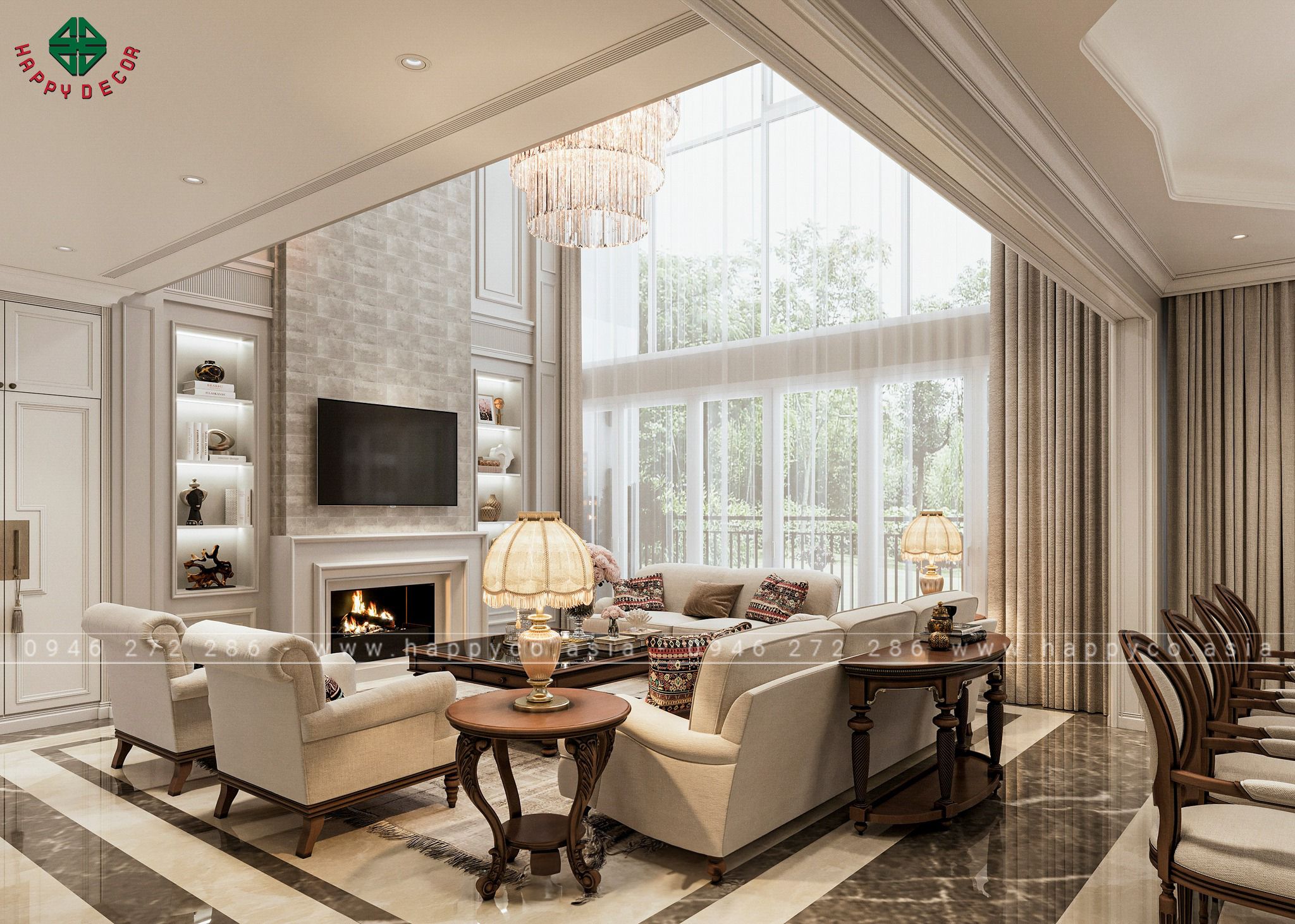 Ánh sáng tự nhiên là một yếu tố quan trọng trong phong cách Scandinavian, vì vậy, hãy tận dụng cửa sổ lớn để đón nhận ánh sáng tự nhiên tràn vào nhà