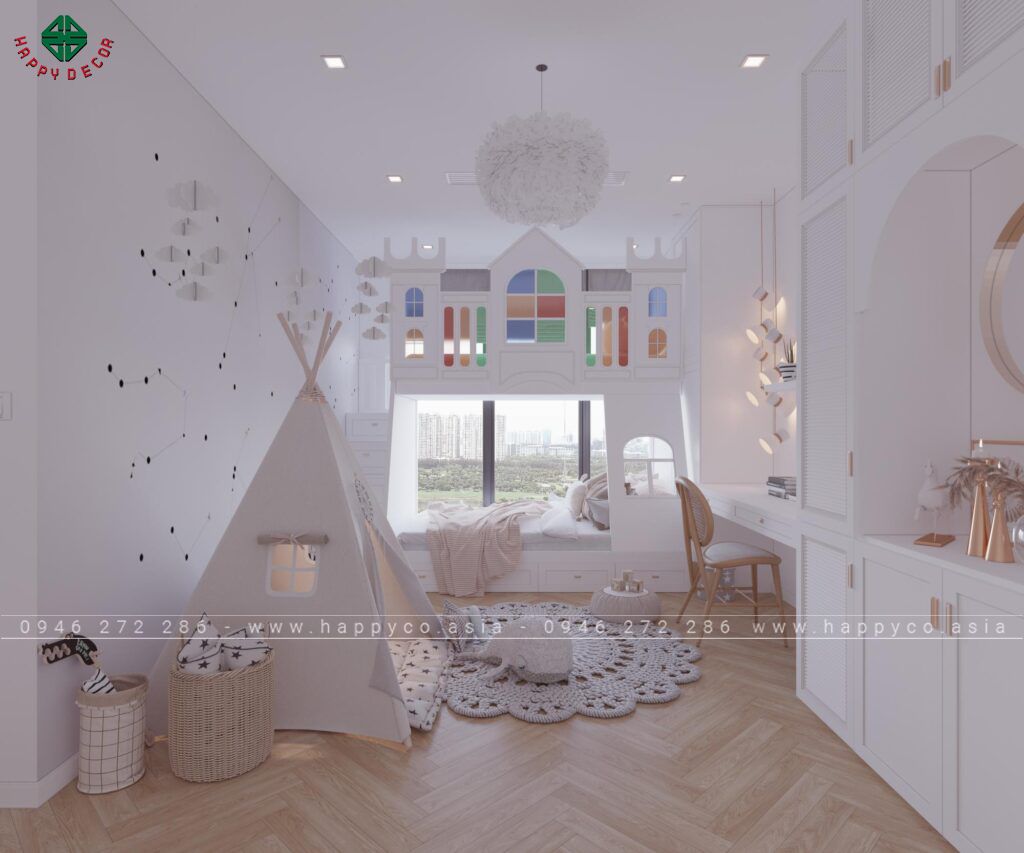 Giường ngủ cho bé nên được thiết kế sao cho phù hợp với từng độ tuổi