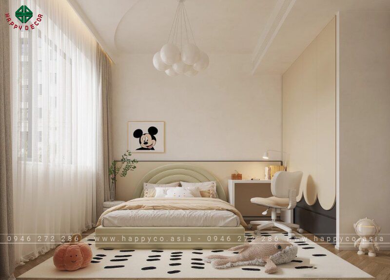 Thi công giường ngủ cho bé cần được cân nhắc kỹ lưỡng để đảm bảo chất lượng và sự an toàn