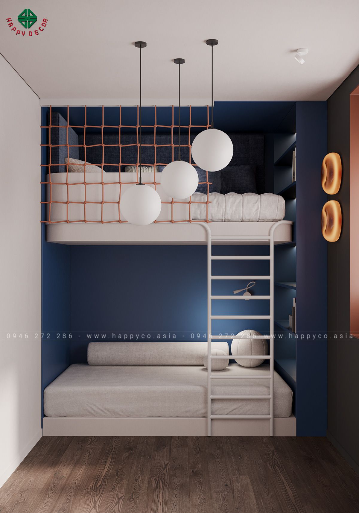 Sử dụng giường tầng thông minh để tối ưu hóa không gian