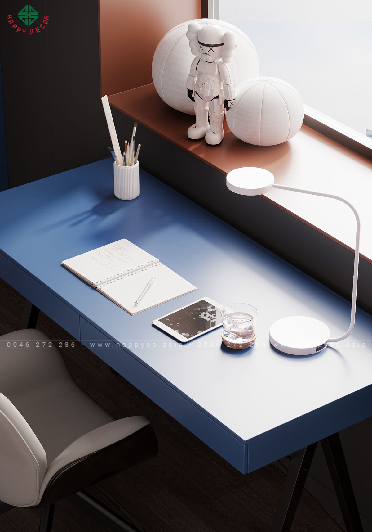 Thiết kế góc học tập có thể điều chỉnh theo nhu cầu sử dụng của trẻ