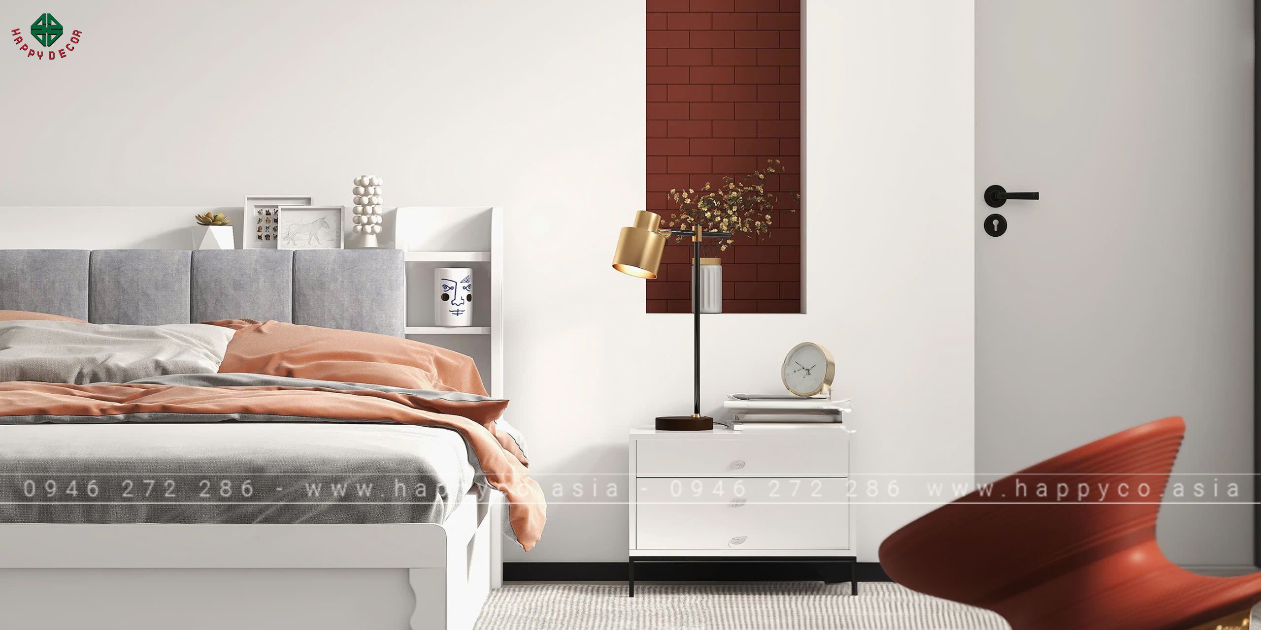 Liên hệ Happy Decor để biến không gian phòng ngủ của mình thành một nơi thật sự ấn tượng