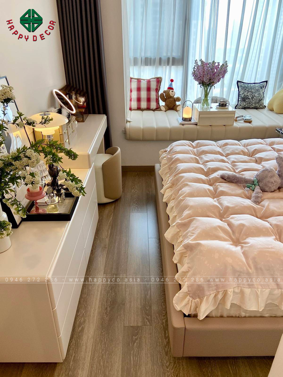 Màu hồng nhẹ nhàng có tác dụng thư giãn tinh thần