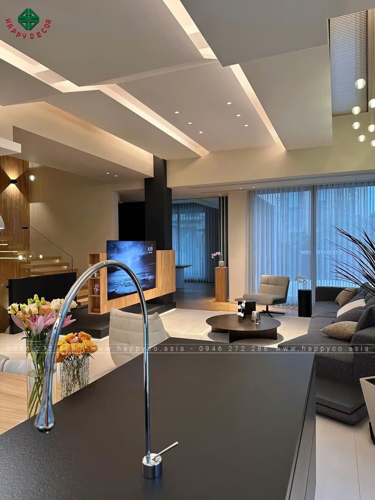 Nội thất căn Penthouse do Happy Decor thiết kế và thi công